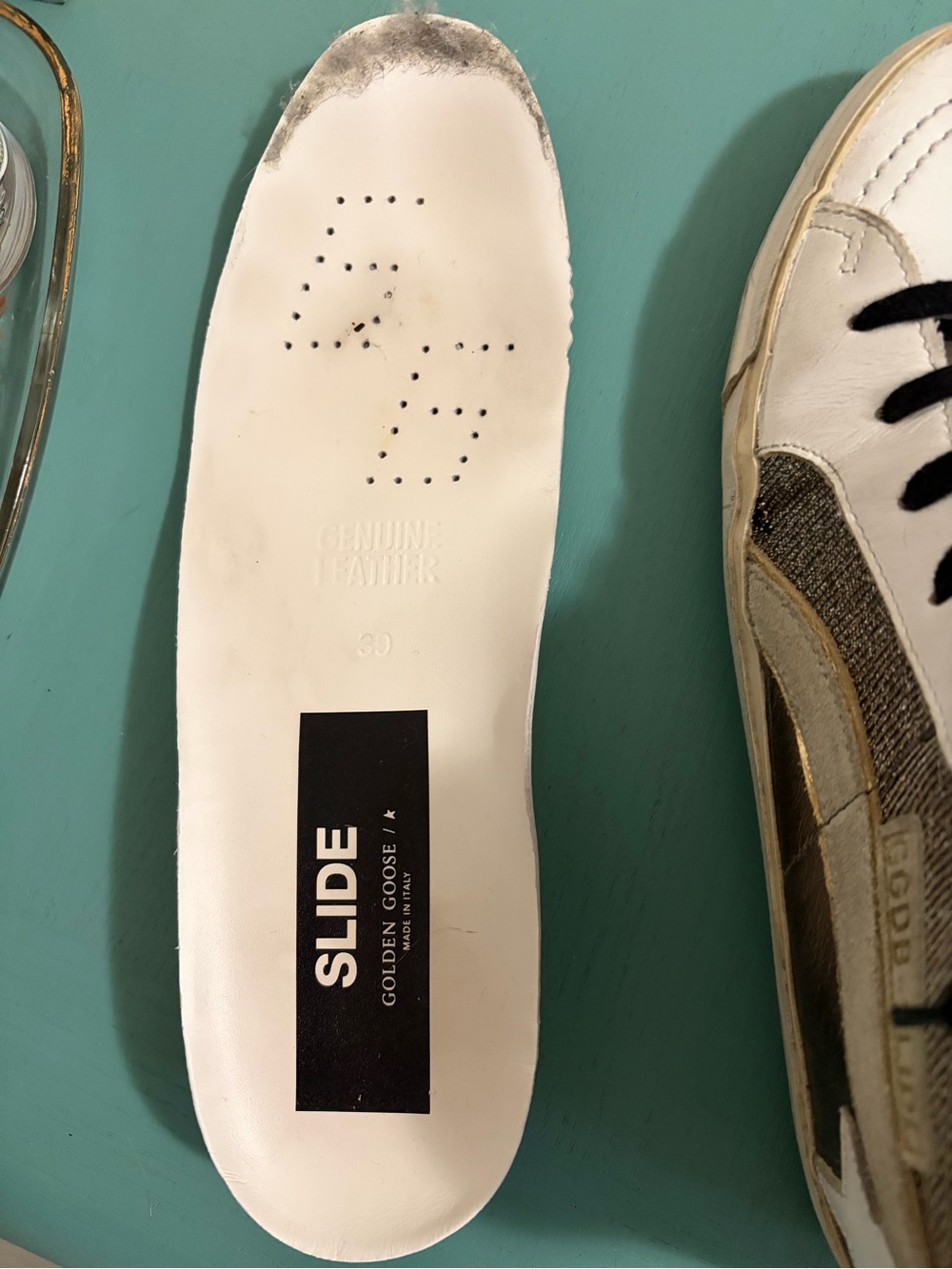 Golden Goose White and Silver High-Top Sneakers - Picture 8 of 11